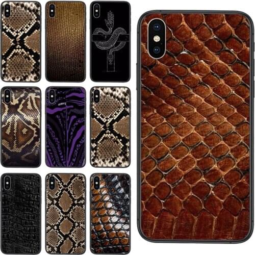 Black Back Silicone Coque Art Etui Tpu Design Popular Snake Good For Galaxy Note 10 Lite 9 8 20 Pro A7 A8 2018 A10 M31 M51 A10S