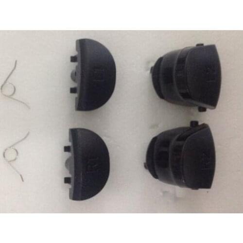 6 in 1 Black L1 L2 R1 R2 Trigger Buttons+2 Springs For PS4 Dualshock 4 wireless Controller 10sets/Lot