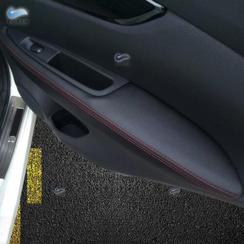 For Nissan Qashqai J11 2016 2017 Microfiber Leather Door Armrest Panel Cover Inner Door Armrest Surface Cover For Qashqai 2018