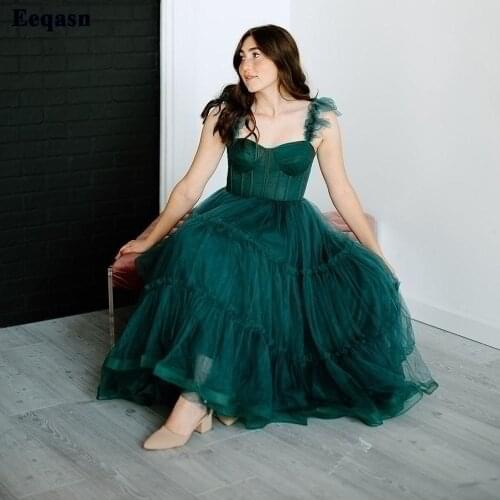 Eeqasn Women's Evening Dresses Below The Knee China