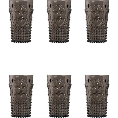 EWs Acrylic Smoked Long Cup 3 Cup + 3 Cup Gift