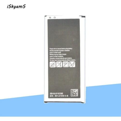 ISkyamS 1x 3300mAh EB-BJ510CBE Replacement Battery For 2016 Edition Samsung Galaxy J5 ( 6 ) 2016 SM-J510 J510 J510FN J5109 J5108