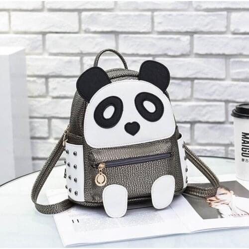 Winmax Mini Panda Backpack Women Shoulder Bag For Teenage Girls Kids Multi-Function Bagpack Female Ladies Small School Backpack