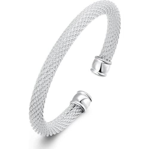 Fashion Silver color charm bangles opening elegance style beautiful clothing accessories top quality global cheap hot