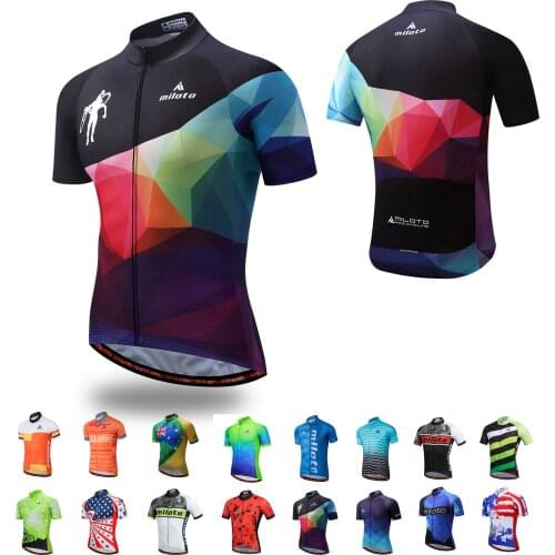 Loss promotion MILOTO Men Go Pro Cycling Jersey Summer Breathable bike jersey ciclismo Short Sleeve Mtb Jersey maillot ciclismo