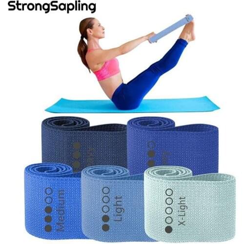 Resistance Bands Set 5 Pcs Squat Elastic Band Equipment Workout Rubber Band For Home Pilates Yoga Sports Fitness Hip Training