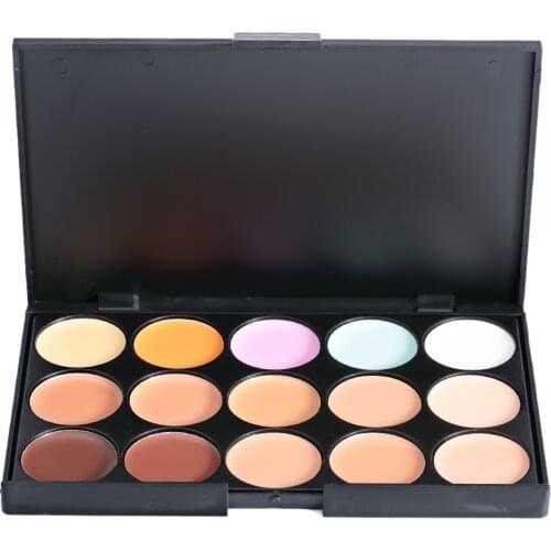 L size Natural Professional 15 Colors Face Concealer Palette Corrector Facial Care Camouflage Cosmetic Cream Contour Makeup Tool