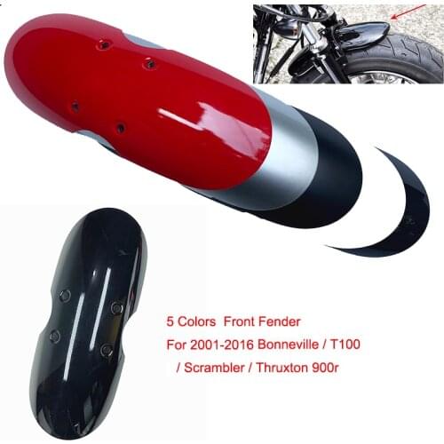 5 Colors Cafe Racer Motorcycle Short Front Fender Mask Motorbike Splash Mudguard Fairing Chopper fit for Triumph Scrambler 01-16