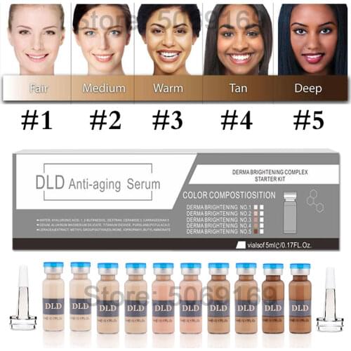 Whitening Serum BB Cream Glow Meso Brightening Serum Beauty Salon Cosmetic Makeup Liquid Foundation for Anti-aging and Skin Care