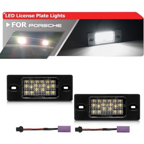 Fits For Porsche Cayenne 955 957 2003-2010 SMD White Canbus Led License Plate Lights