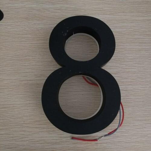 Promotional products Outdoor LED back lighting Stainless steel house number and letters