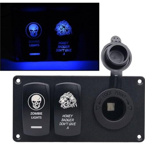 Car, Saloon Car, Boat and Yacht Special Switch Combination Panel Car Cigarette Lighter Car Charger Modification Accessories