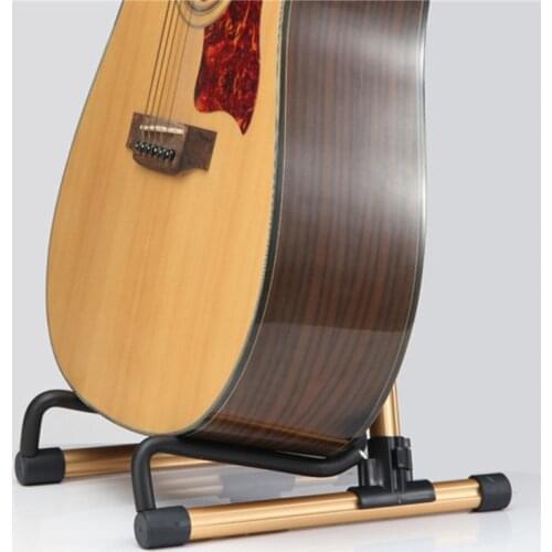 Electric Guitar Rack Stand Holder Protect Classical Guitars Bass Ukulele Floor Stand Holder Folding A-Frame For Acoustic Guitar