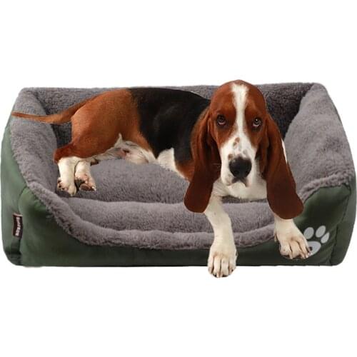 Super Large Dog Sofa Dog Bed Waterproof Bottom Soft Fleece Nest Dog Baskets Mat Large Pet Bed Autumn Winter Warm Cozy Dogs House