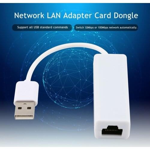 USB 2.0 to fast Ethernet 10/100 RJ45 Network LAN Adapter Card Dongle 100Mb Free / Drop Shipping