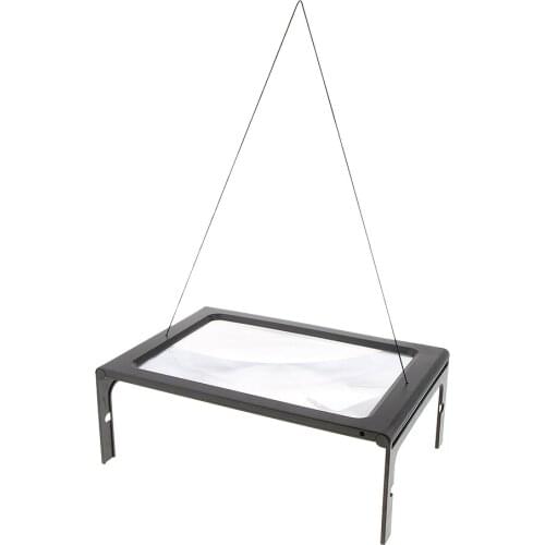 Magnifying Glass 12 LED Light Desktop 2.5X Lamp Sewing Repair Craft Reading