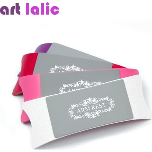 Comfortable Nail Art Pillow Hand Holder Cushion Plastic & Silicone Cushion Nail Arm Rest Manicure Tool Equipment