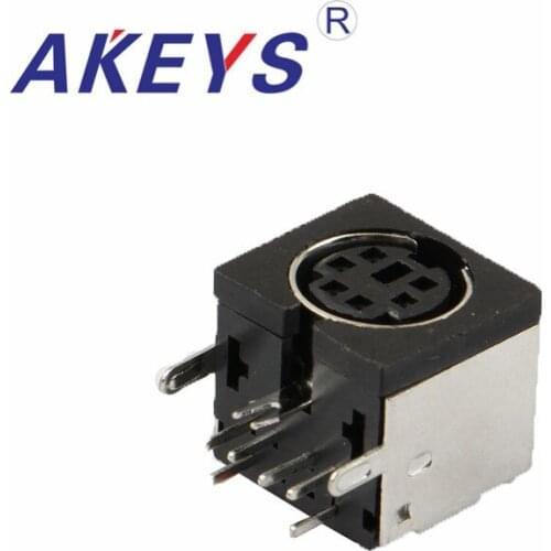 10PCS MDC-6-02 Mounting Female DIN Terminal 6 Jacks S-video Adapter Sockets S Terminal