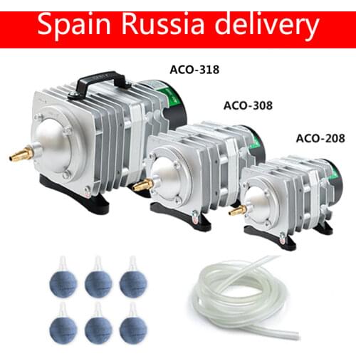 220V Hailea External High Power AC E-magnetic Air Pump Fish Pond Oxygen Pump Compressor for pond Air Aerator Pump ACO-208 308