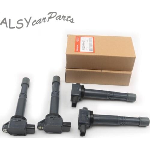 30520PNA007 12V 3-Pin 4x Ignition Coils For Honda S2000 Pilot Element CRV Civic Accord Acura CSX RSX 30520-PNC-004 DIC0105 UF311