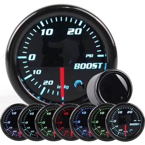 52mm 7 Color in 1 Racing Gauge Turbo Boost Gauge Bar PSI 2 Inch Water temperature Oil pressure Volt Air fuel Ratio Tachometer