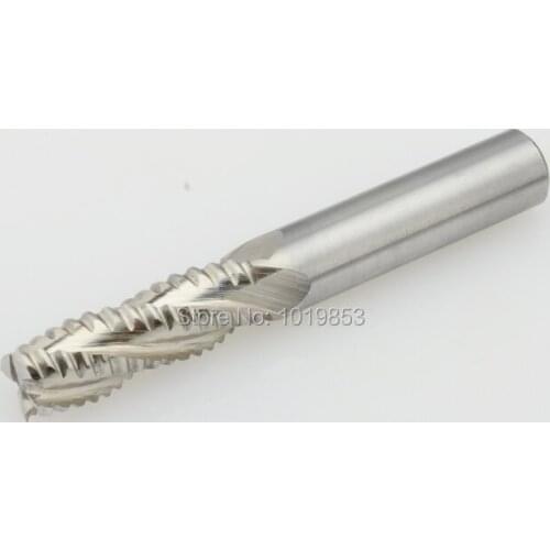 6X6X15X60 High speed steel square HSS end mill straight shank milling cutter for rough machining