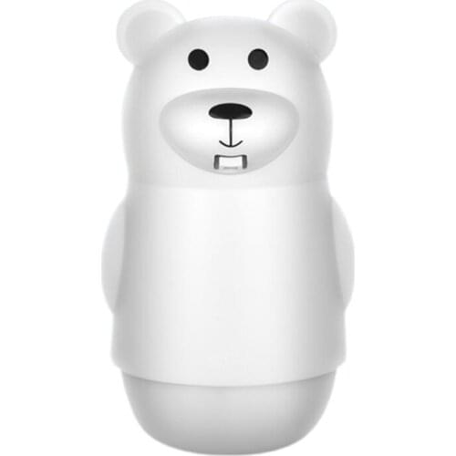 Automatic Soap Dispenser Cute Bear Shape Infrared Sensor Touchless Soap Dispenser 300ml USB Rechargeable