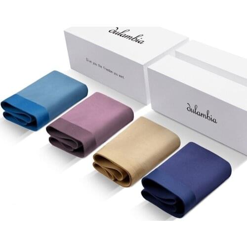 5XL Luxury Ultra Thin Modal Cotton Boxers Soft Boxer Men Breathable Stripe Smooth Boxer Solid Mens Underwear 2pcs/lot