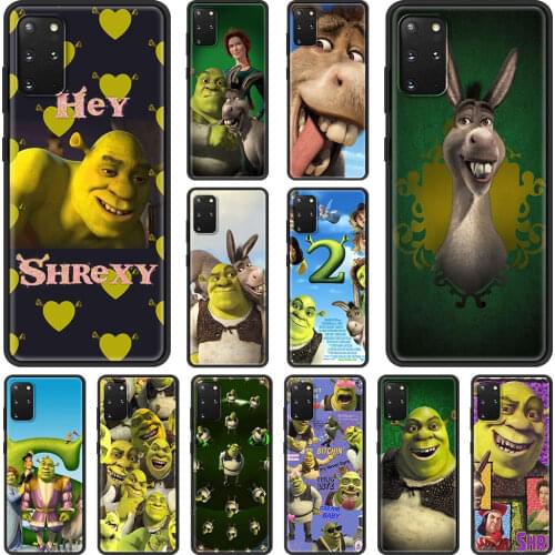 Shrek Fundas Bag For Samsung Galaxy S20 FE S21 S10 Plus S10E S9 S8 Case Silicone Soft Back For Samsung S21 Ultra Fashion Coque