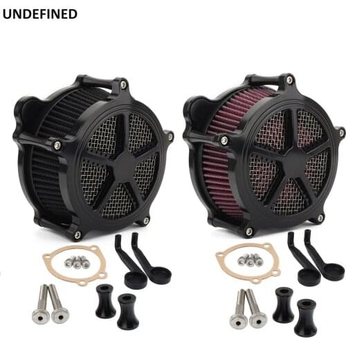 Air Filter Motorcycle CNC Cut Cleaner Air Intake System for Harley Twin Cam EVO Dyna FXR Softail Fatboy 93-2015 Touring 93-2007