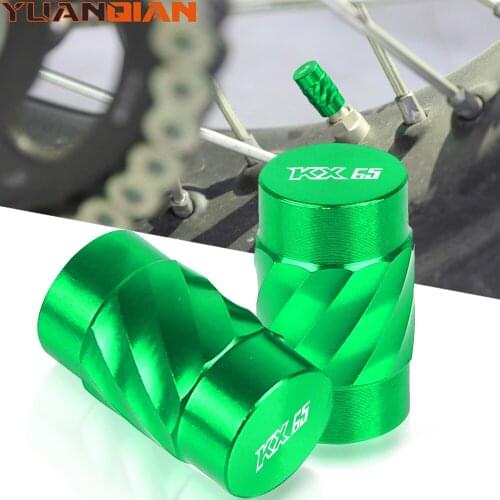 For kawasaki KX65 KX 65 2000-2021 2020 2019 2018 Motorcycle CNC Aluminum Accessorie Wheel Tire Valve Stem Cap Airtight Covers