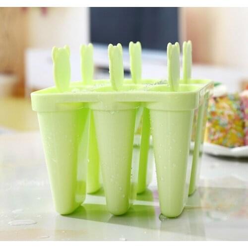 Ice cream with cover ice sheet ice mold 6 group cute DIY combination ice cream mold frozen ice cream ice cream mold