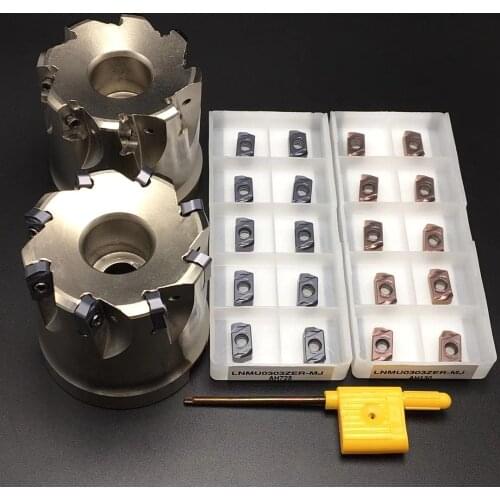 EXN03R fast feed milling cutter EXN03R 50-22 8T milling tool holder LNMU0303ZER Toshiba blade high-speed milling cutter EXN03