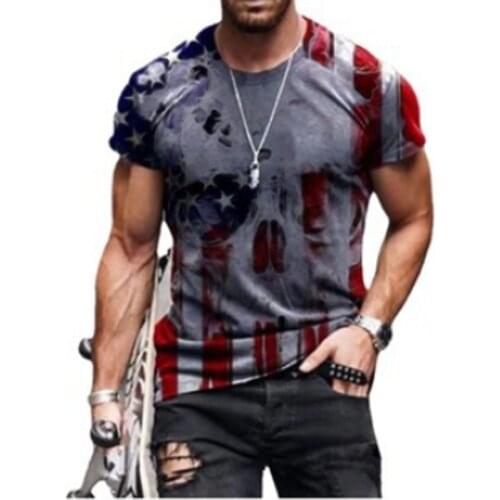 3D Printed O-Neck T-shirt Mens Fashion Casual Short Sleeve T shirt Military Tactics Tee Tops Streetwear Men Clothing MY413