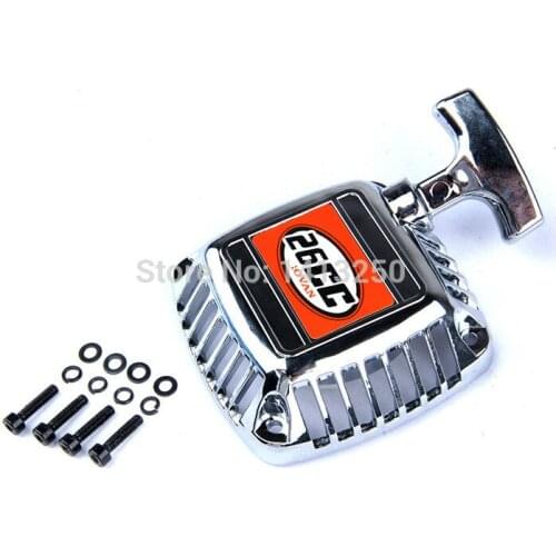 Chrome Plated Pull Starter Set Fit 23.cc- 30.5cc Engine Fit for 1/5 HPI ROFUN ROVAN Baja Truck RC CAR PARTS
