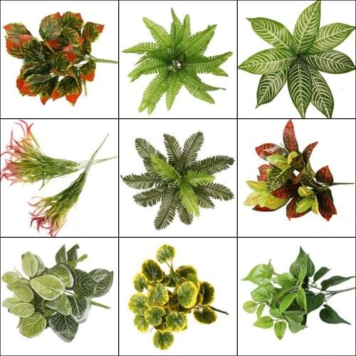 Simulation Plant Wall Green Plant Wall Accessories Fern Plant Leaf Simulation Persian Leaf Persian Grass