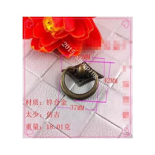 Classic cabinet drawer handle Chinese retro cabinet door handle zinc alloy Pendant 37MM