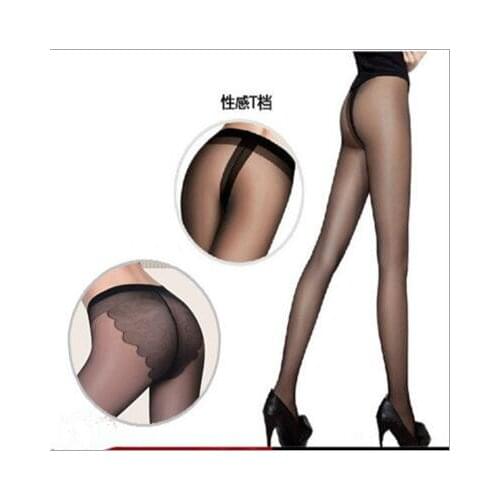 Pantyhose Kousen Sexy Nylon Stockings For Women Anti-off Wire Compression Tights Open Crotch Strumphose Kilotlu Corap CI186