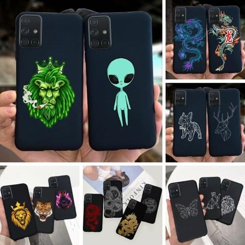 Cool Cartoon Case For Samsung Galaxy M31s Cover Bumper For Samsung M31s M 31s M317F Soft TPU Black Silicone Back Phone Cases