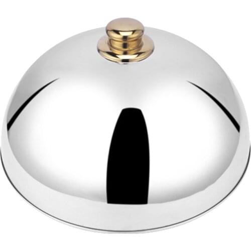 Stainless Steel Dome Food Meal Cover Steak Cover Cheese Melting Dome Serving Dish Food Cover for Home Restaurants Hotels