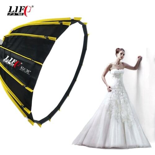 Life of PHOTO 70cm Photography Deep Mouth Parabolic Softbox Reflector Umbrella Outdoor Shooting Flash Movie Light Control Light