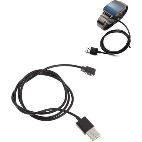 Smart Bracelet Watch Magnetic Charging Cable Black Universal USB Magnet Suction 2 Pin 2.84mm Magnetic Charger Line