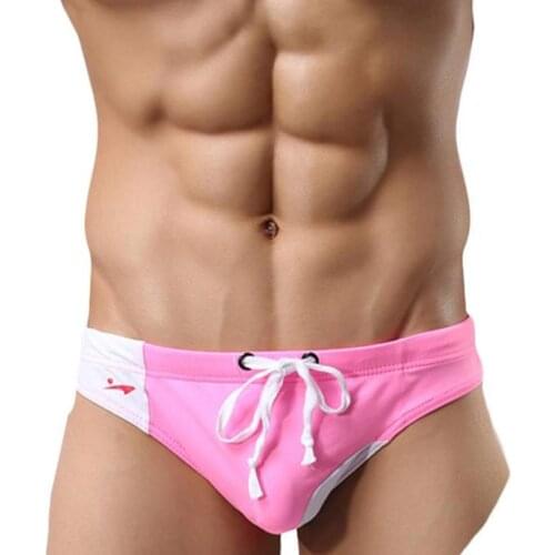 Summer beach gay sportsman wear brand birefs mens swimming shorts Sexy slip for sexy man trunks for bathing Smelting