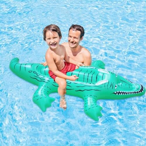 Inflatable Crocodile floating row Float Ride-on Pool Pvc Swimming Pool Floating Bed Sea Mattress For Party Summer Play Water Fun