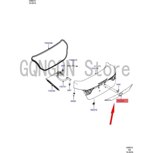 CAR Rear Cover Trim For dMo nd eoF oc us Rear Cover Trim Rear Door Anti-collision Strip Cover Trim Cover Cover