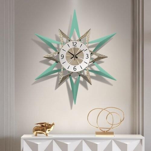 80cm large size wall clock living room modern minimalist home art mute clock wall decoration creative light luxury clock