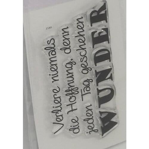 German Clear Stamp Or stamp for DIY Scrapbooking/Card Making/Kids Fun Decoration Supplies A844