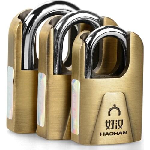 High Security Solid Steel Padlock waterproof Shear security windows warehouse door locks padlock 3 Keys CP251