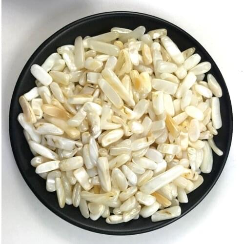 Wholesale Natural White Shell Stone Healing Crystal Strip Gravel Quartz Mineral Lovely Fish Tank FlowerPot Garden Home Ornament