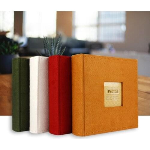 Personalized Gallery 6 Inch 200 Page Type 4D Cotton Cloth Cover Family Baby Wedding Memory Insert Photo Album Foto Scrapbooking